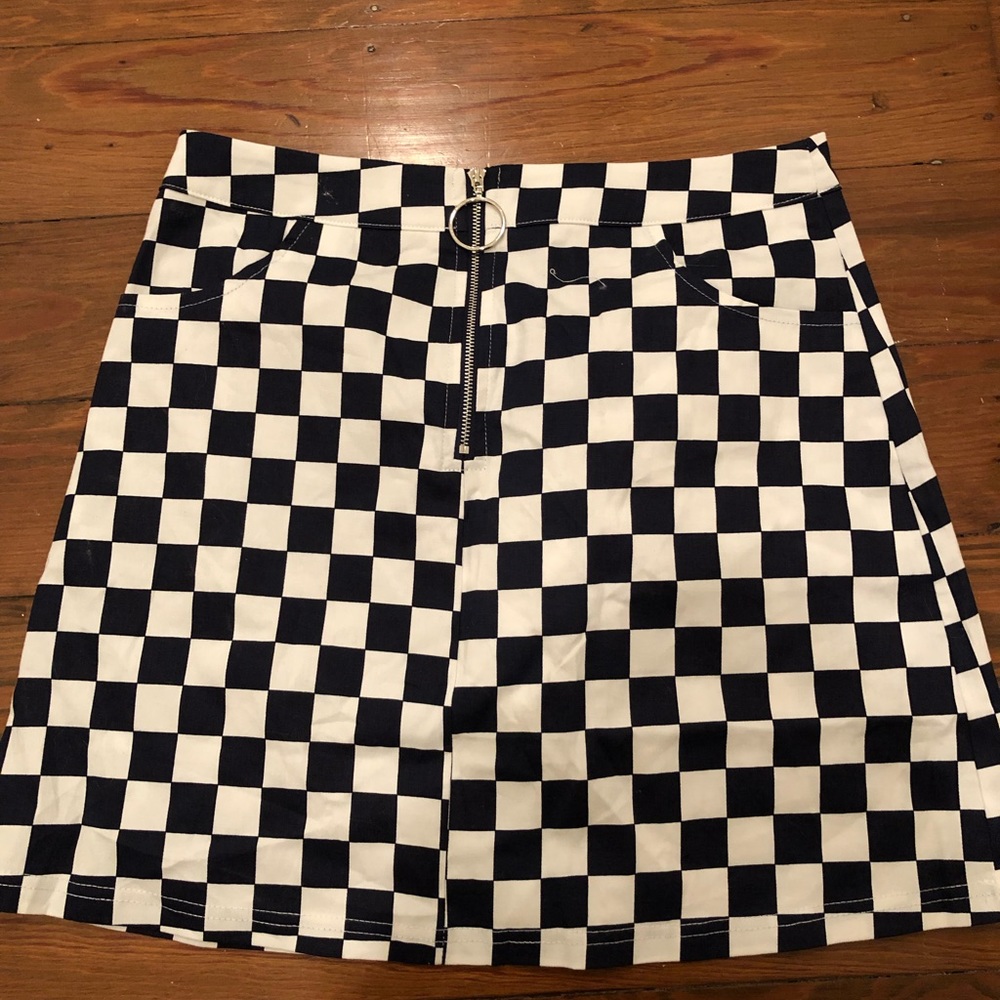 Checkered Mini Skirt